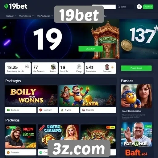 Interface e experiência do usuário no site 19bet