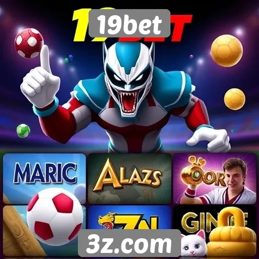 Variedade de jogos disponíveis no 19bet